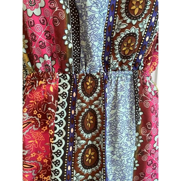 EARTHBOUND TRADING CO Halter Dress XL T Strap Back Boho HIppie Festival Beach - Picture 5 of 10